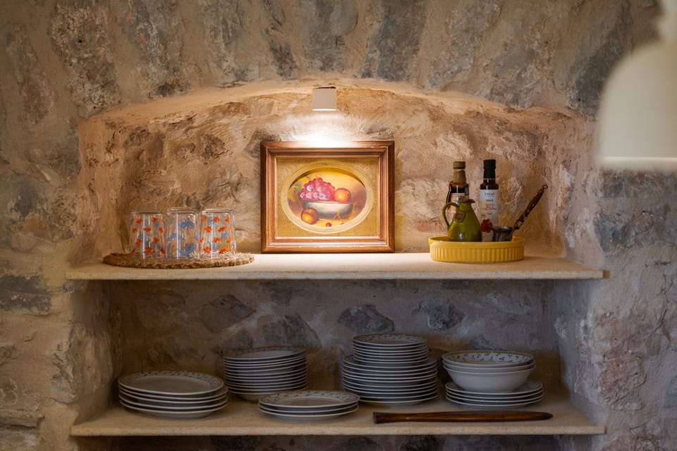 Signature Apartment, Patio, Sea View | Private kitchen | Espresso maker, coffee/tea maker, eco-friendly cleaning products