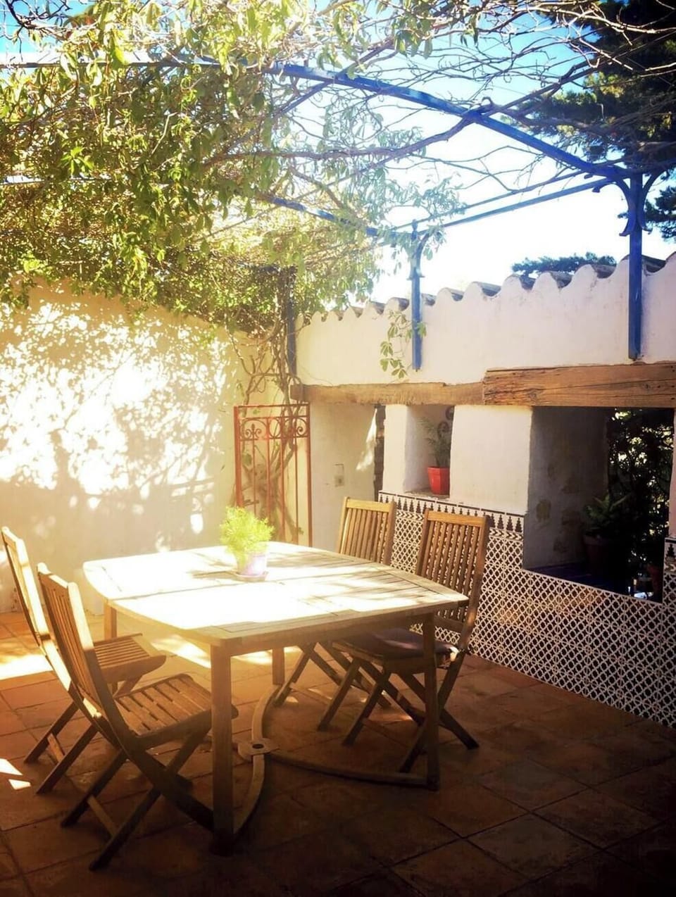vue de la sortie du patio
