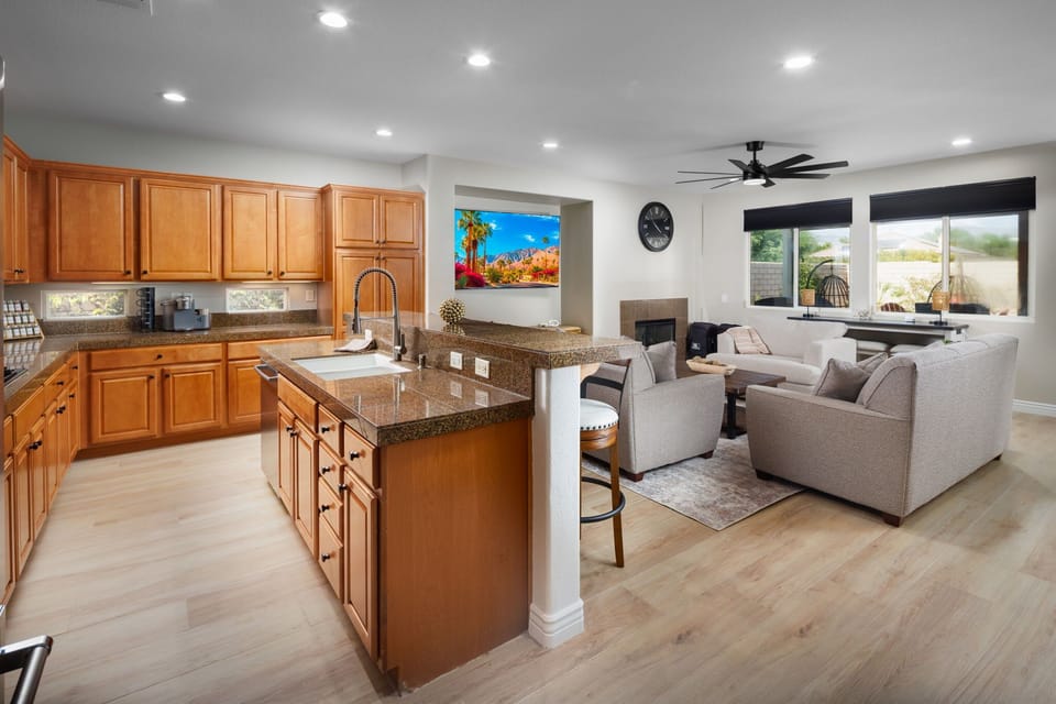 Open-concept living for effortless entertaining