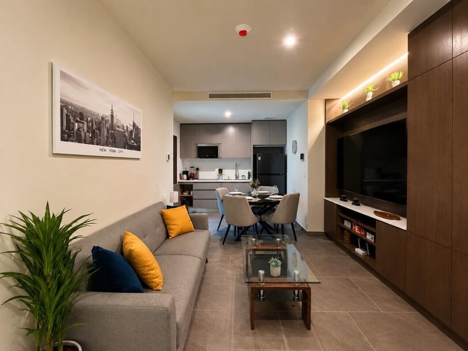 Sala con sofá cama