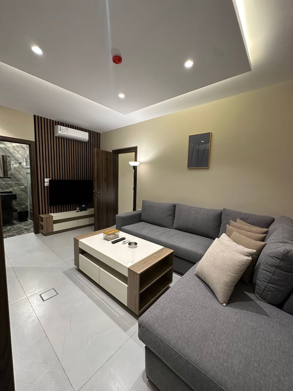 Apartment, 1 Bedroom, Accessible, Smoking | Living room