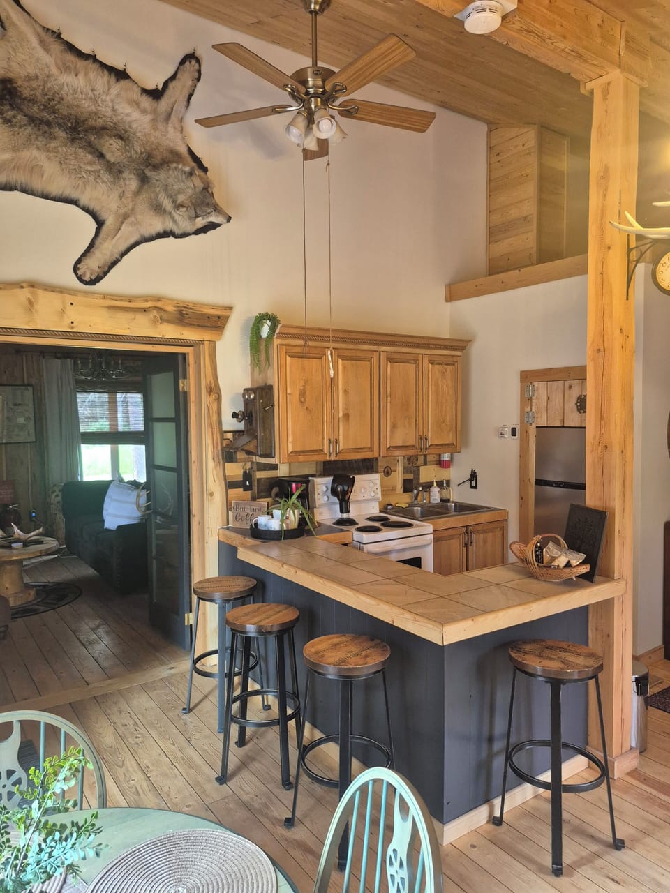 Fully stocked kitchen 
