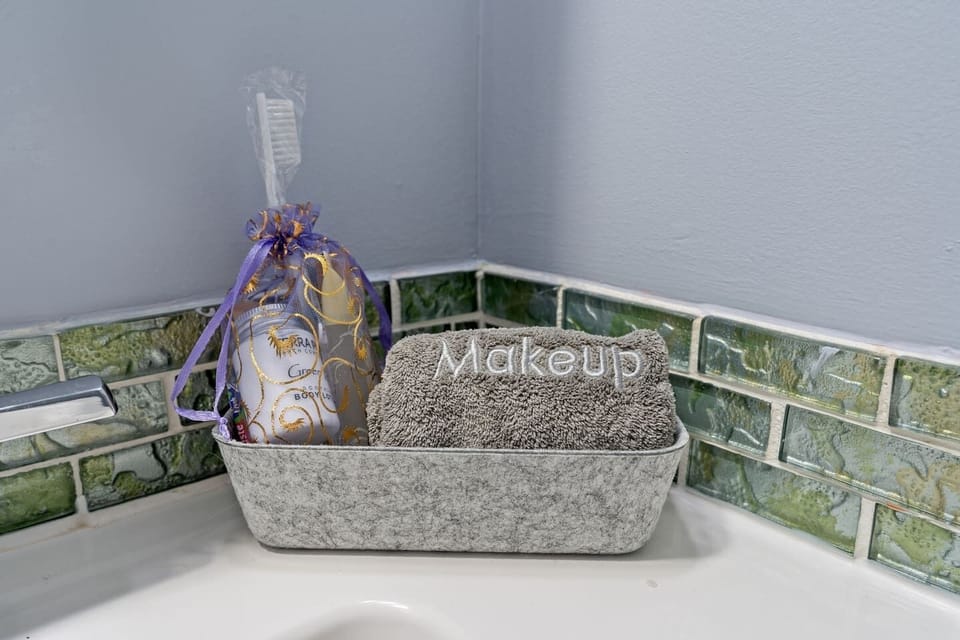 Provided guest amenities with makeup towel