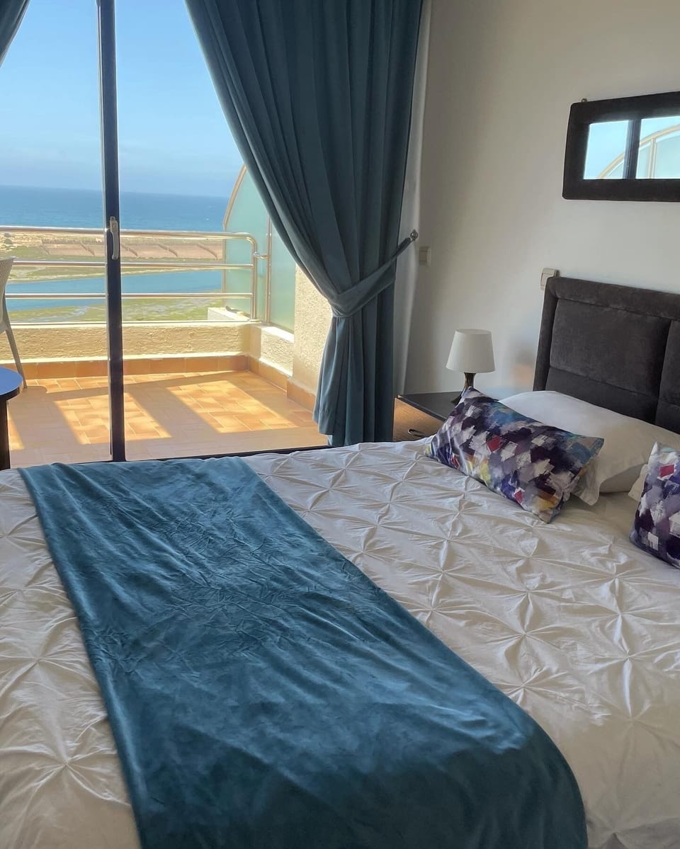Double Room, Terrace, Sea View | Blackout drapes, cribs (free), rollaway beds (surcharge), bed sheets