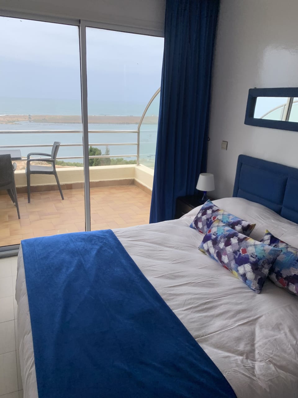 Double Room, Terrace, Sea View | Blackout drapes, cribs (free), rollaway beds (surcharge), bed sheets