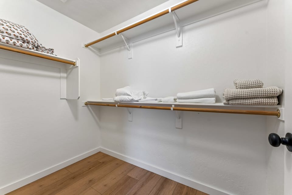 Walk-in closet.