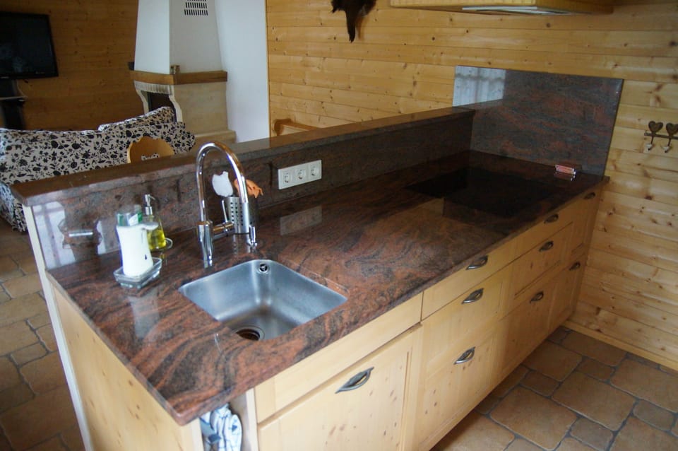 Deluxe Chalet, 2 Bedrooms, Mountain View, Garden Area | Private kitchen | Fridge, microwave, coffee/tea maker, electric kettle