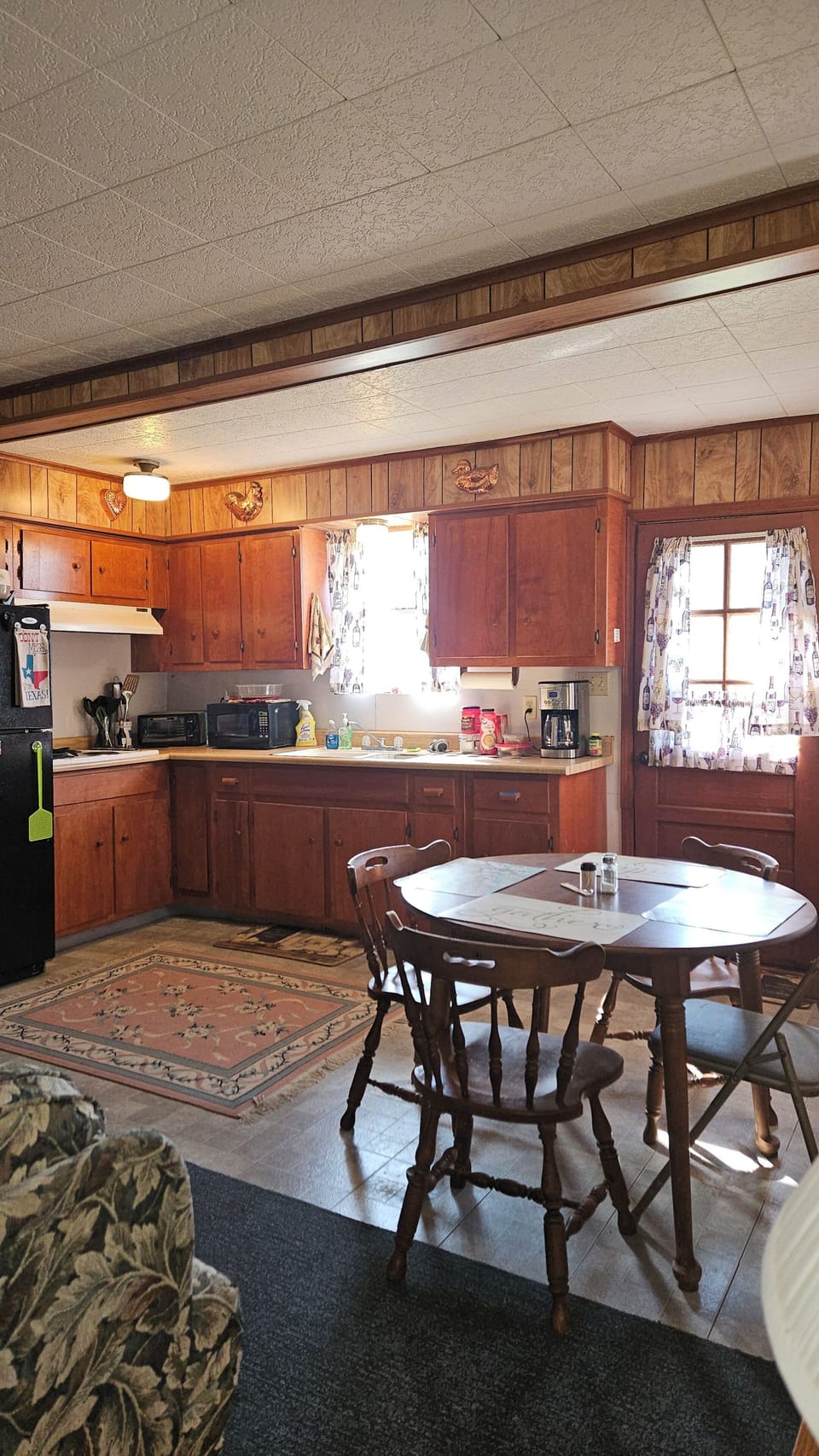 Kitchen and table