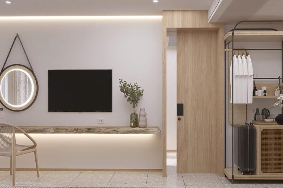 Double or Twin Room, Balcony, Garden View | Interior