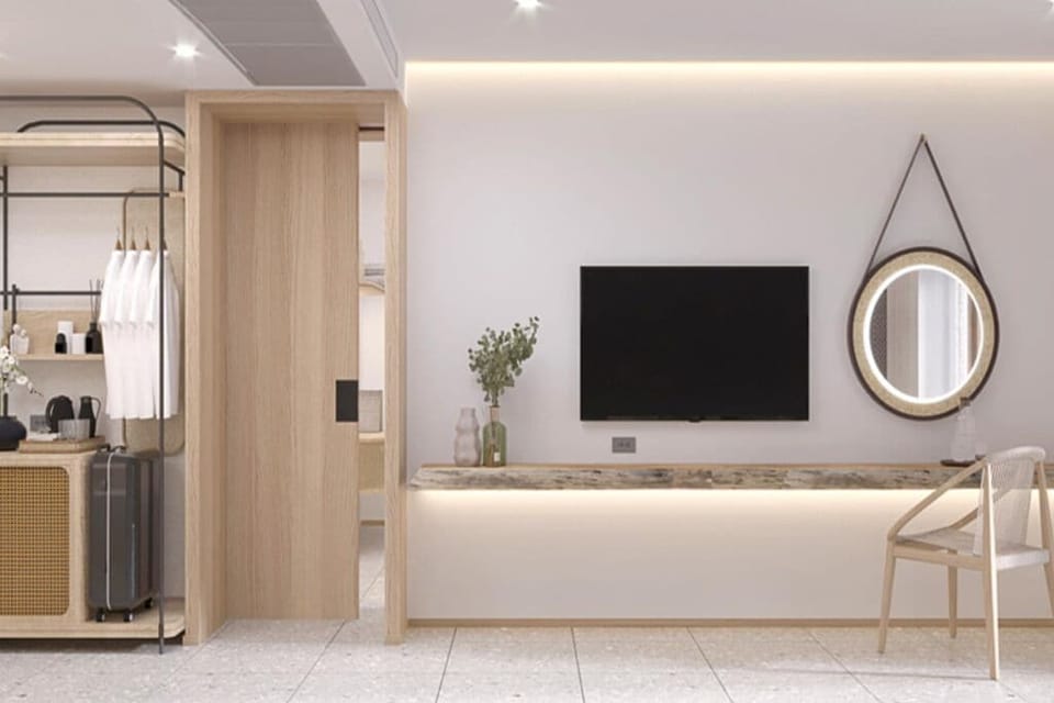 Double or Twin Room, Balcony, Garden View | Interior