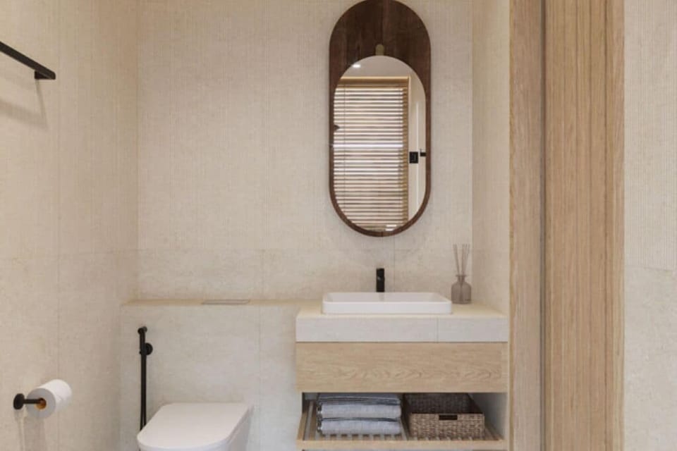 Double or Twin Room, Balcony, Garden View | Bathroom | Free toiletries, towels, soap, shampoo