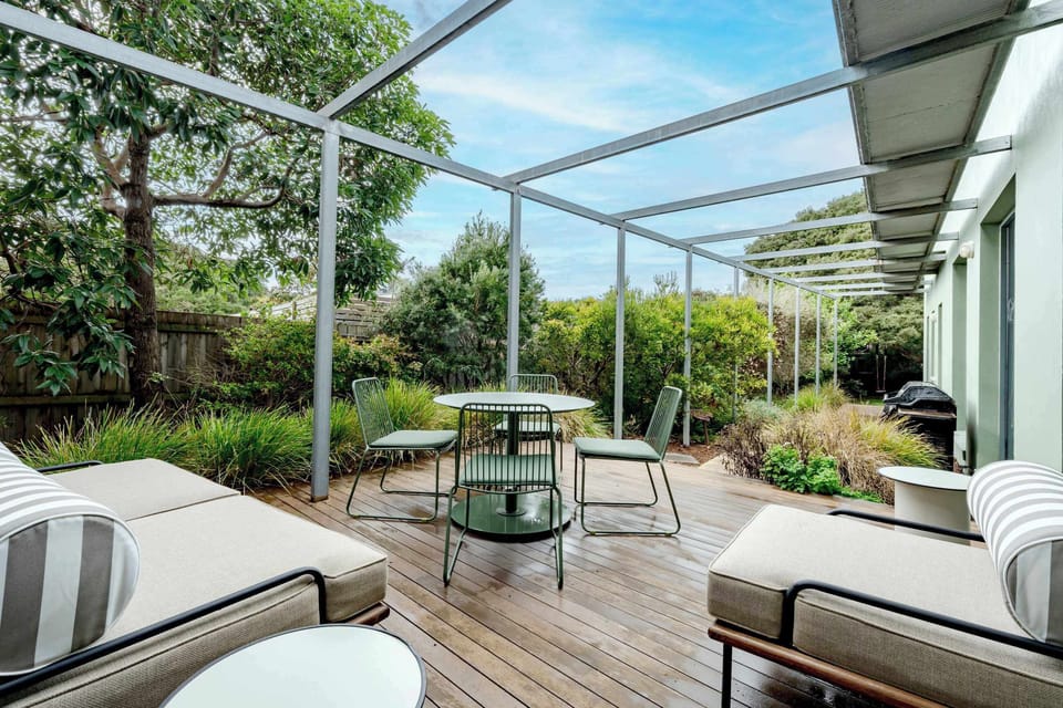 Private outdoor seating area