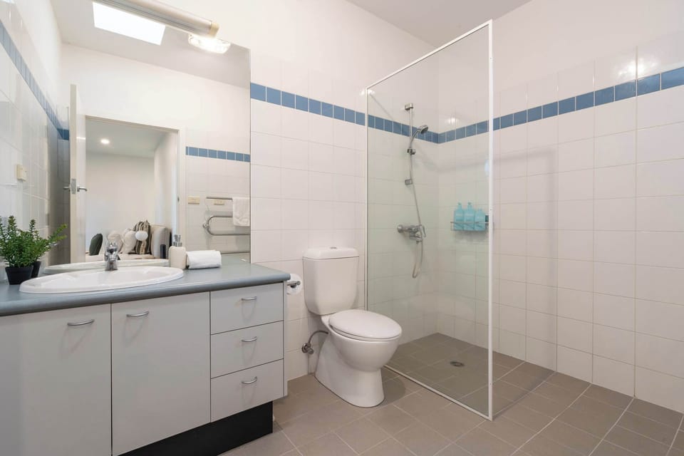Modern ensuite bathroom comfort