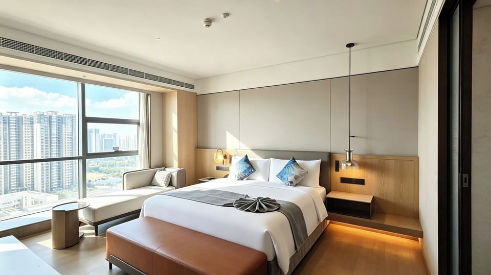 Deluxe Suite King size bed room | In-room safe, desk, blackout drapes, iron/ironing board
