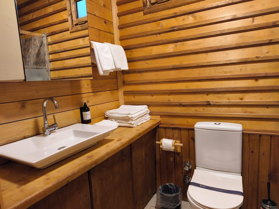 Traditional Bungalow | Bathroom | Shower, hair dryer, towels, soap