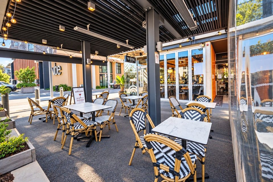 Neighbouring cafes
