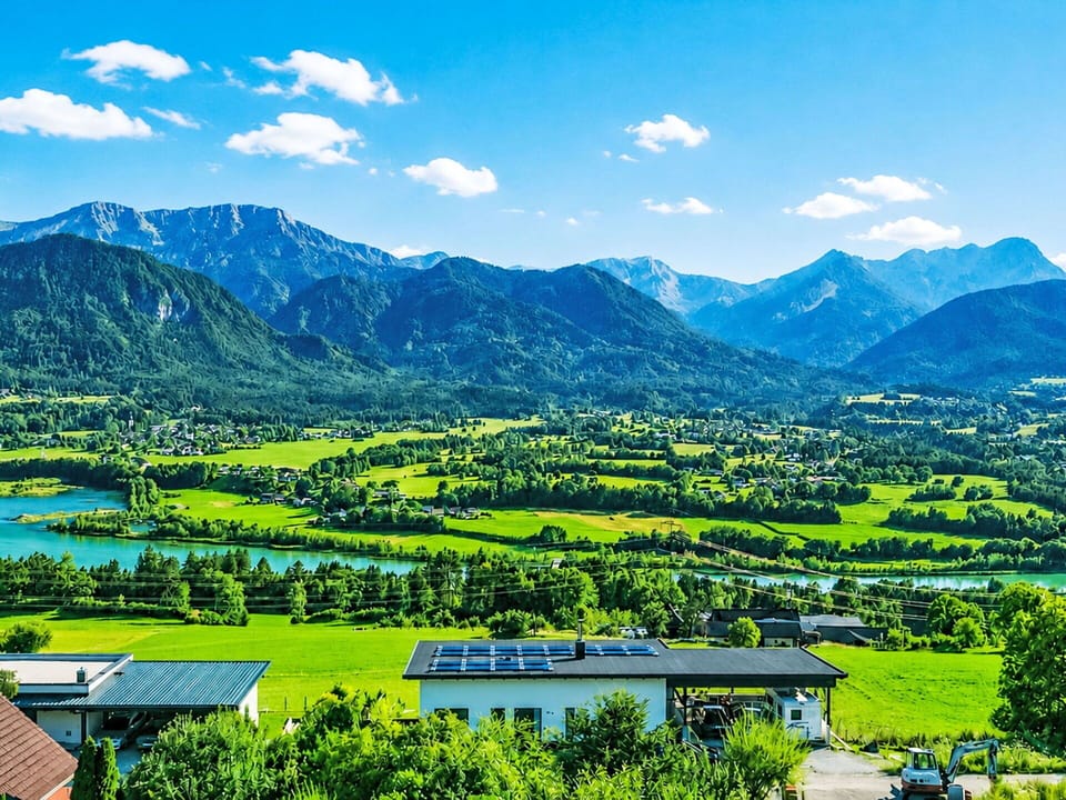 Sky, Blue, Mountainous Landforms, Mountain, Green, Hill, Cloud, Natural Landscape, Highland, Mountain Range
