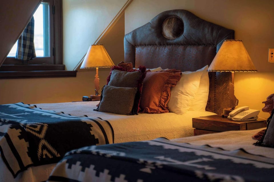 Standard Room, 2 Queen Beds, Non Smoking (Walk-in Shower) | Premium bedding, blackout drapes, iron/ironing board, free WiFi