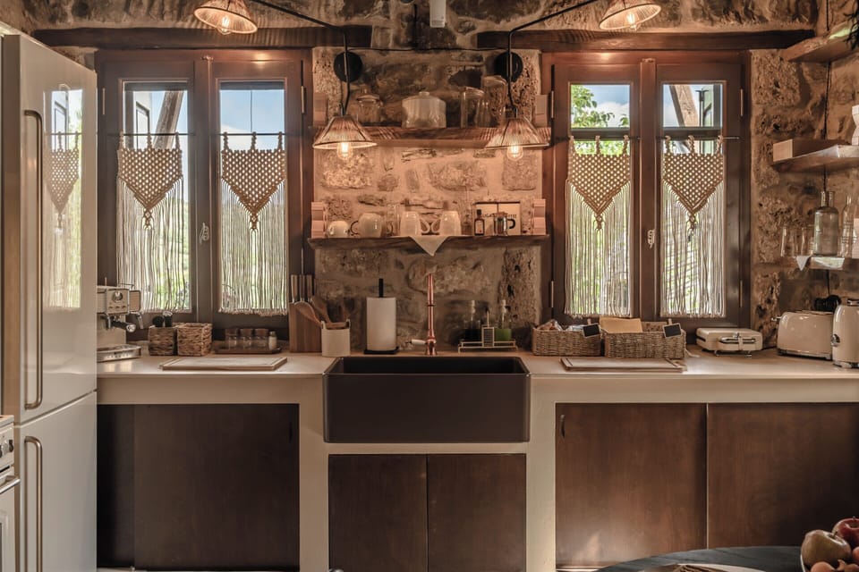 Luxury Villa, Courtyard View | Private kitchen | Espresso maker, coffee/tea maker, fridge, oven