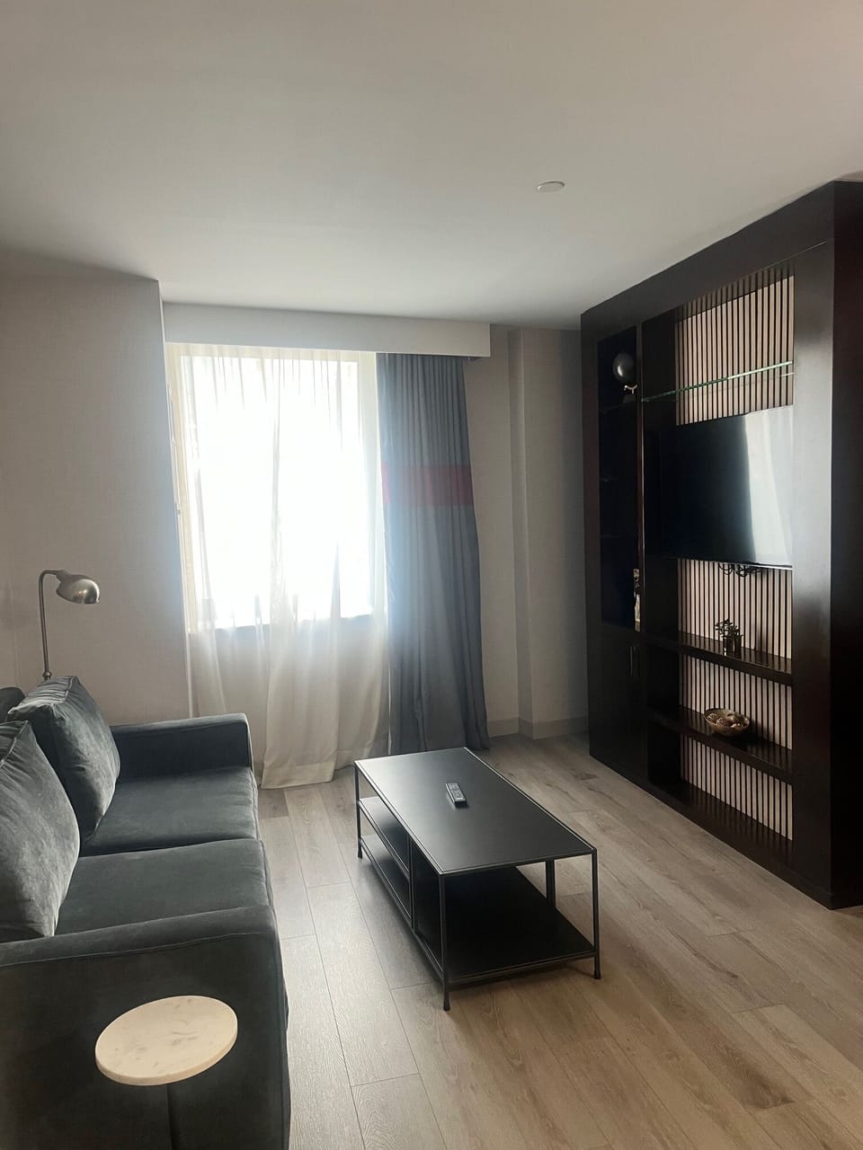 42-inch LCD TV with cable channels, TV, iPod dock