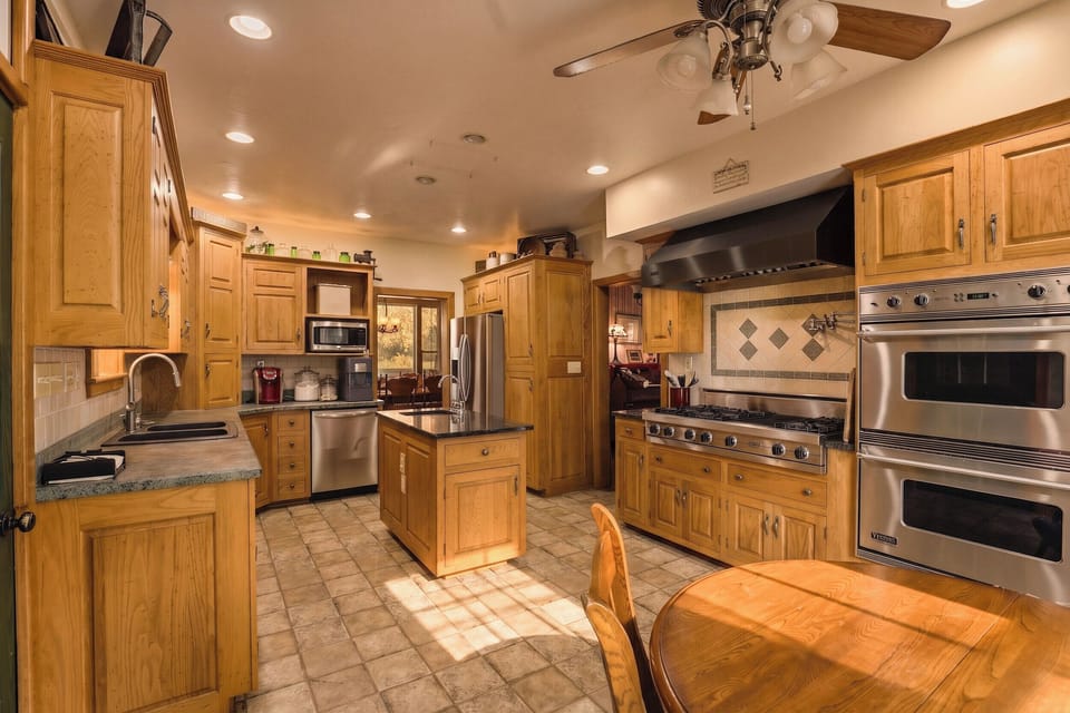 Cooking is made easier in this spacious open kitchen.