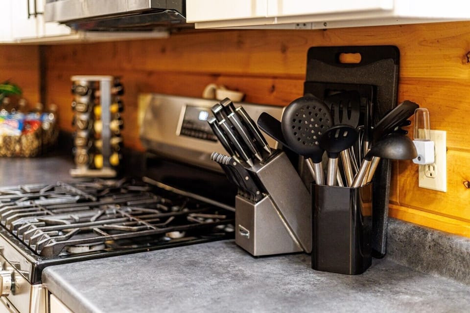 Plenty of Cooking utensils and spices
