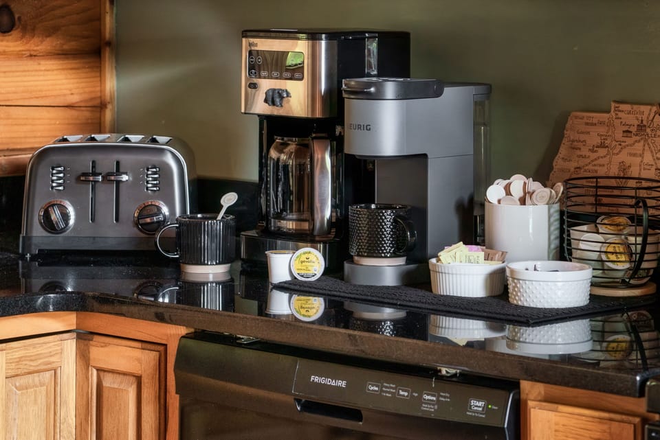 Coffee station for Keurig lovers and drip coffee enthusiasts