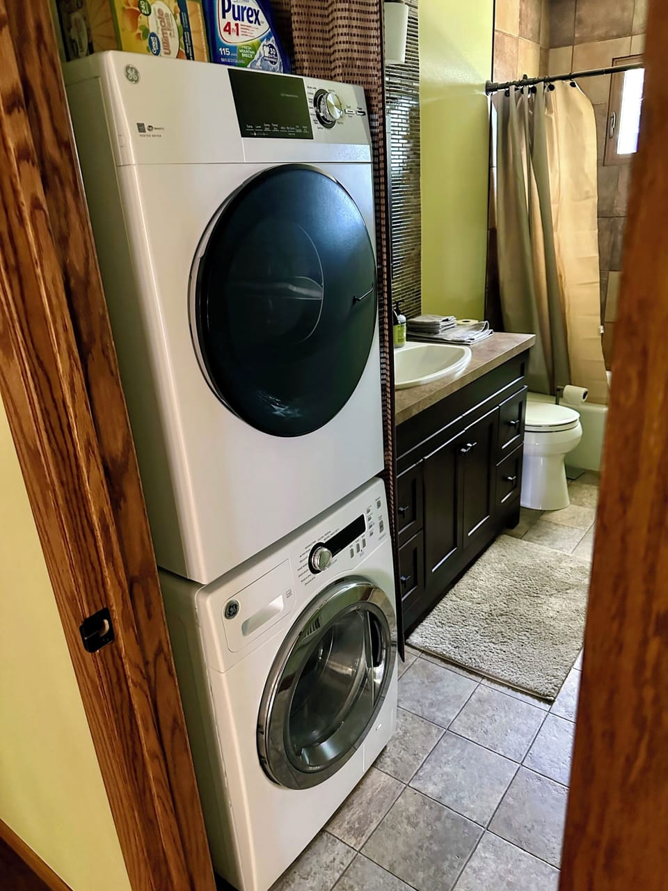 Enjoy the convenience of a private washer and dryer.