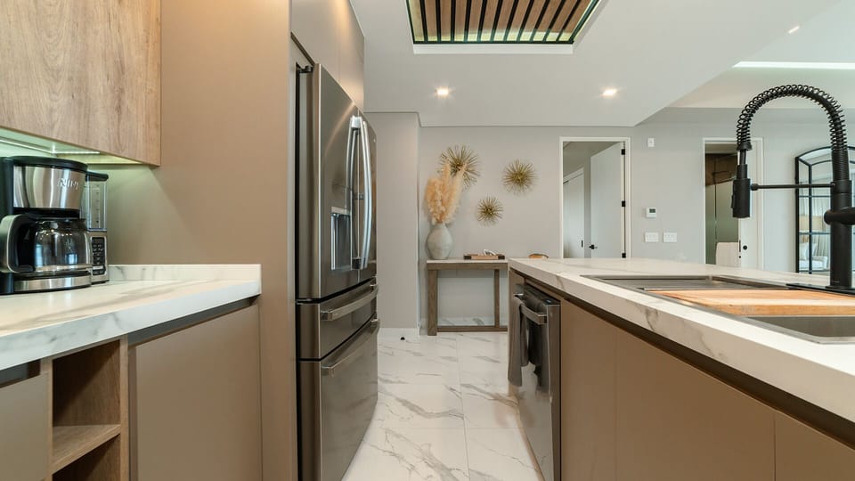 The kitchen.