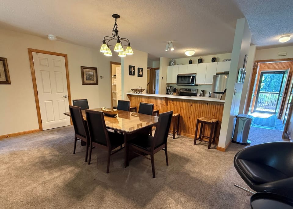 Dining and kitchen areas
