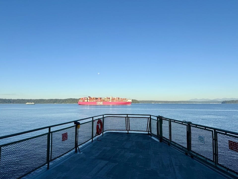 From the ferry from Seattle