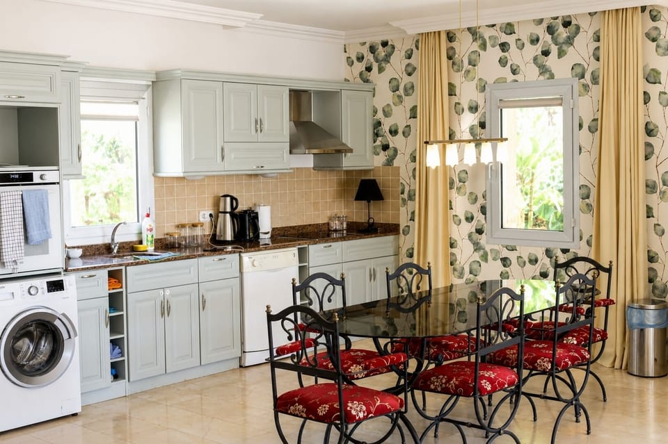 Villa, 2 Bedrooms, Sea View | Private kitchen | Full-size fridge, oven, stovetop, dishwasher