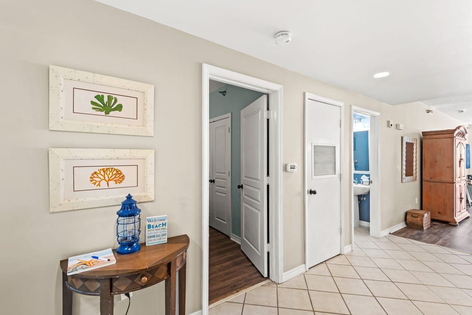 Head to the guest bedroom