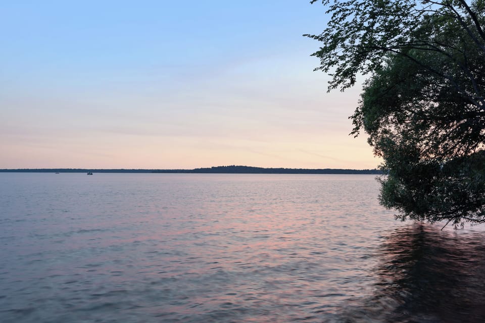 Perfect sunsets over Gull Lake.