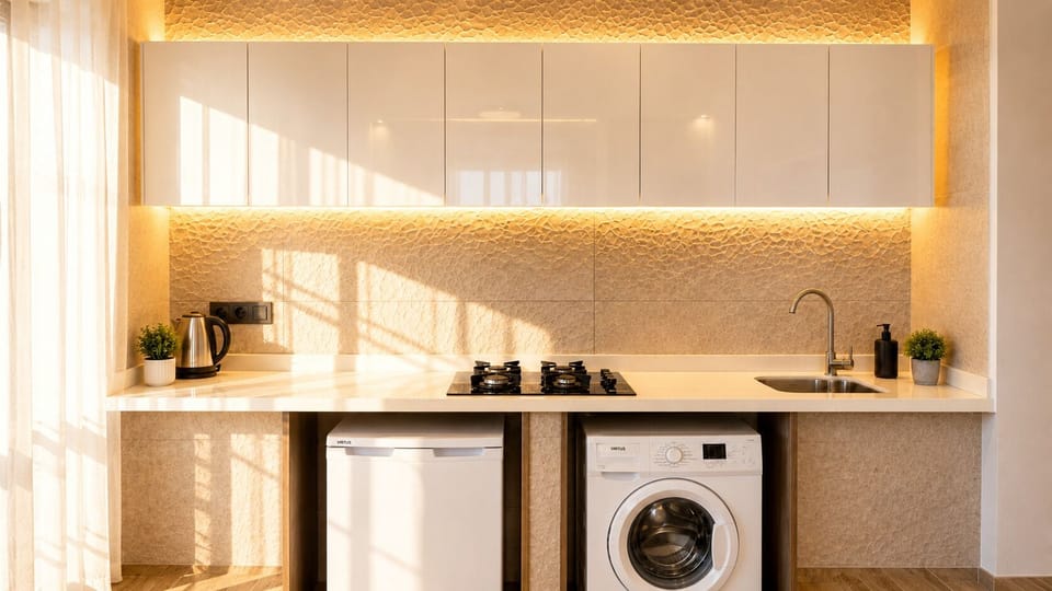 Luxury Room, City View | Private kitchen