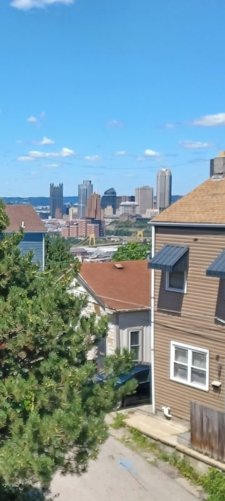 This is the view from the 3rd bedroom platform window. 