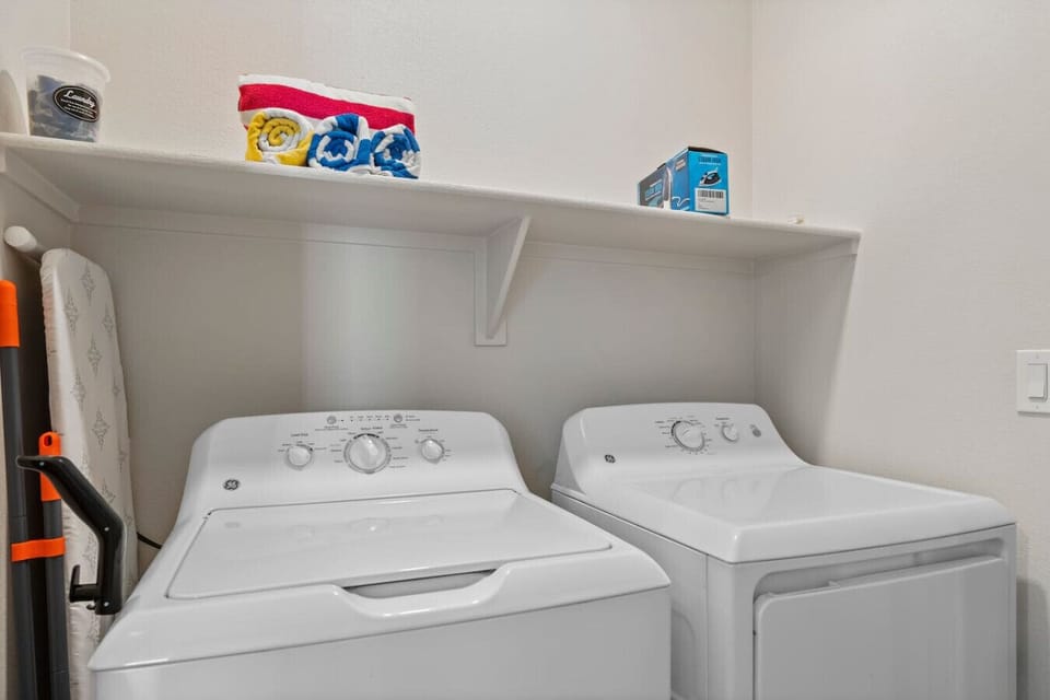 In-suite laundry for your convenience — fresh outfits, no waiting, no hassle