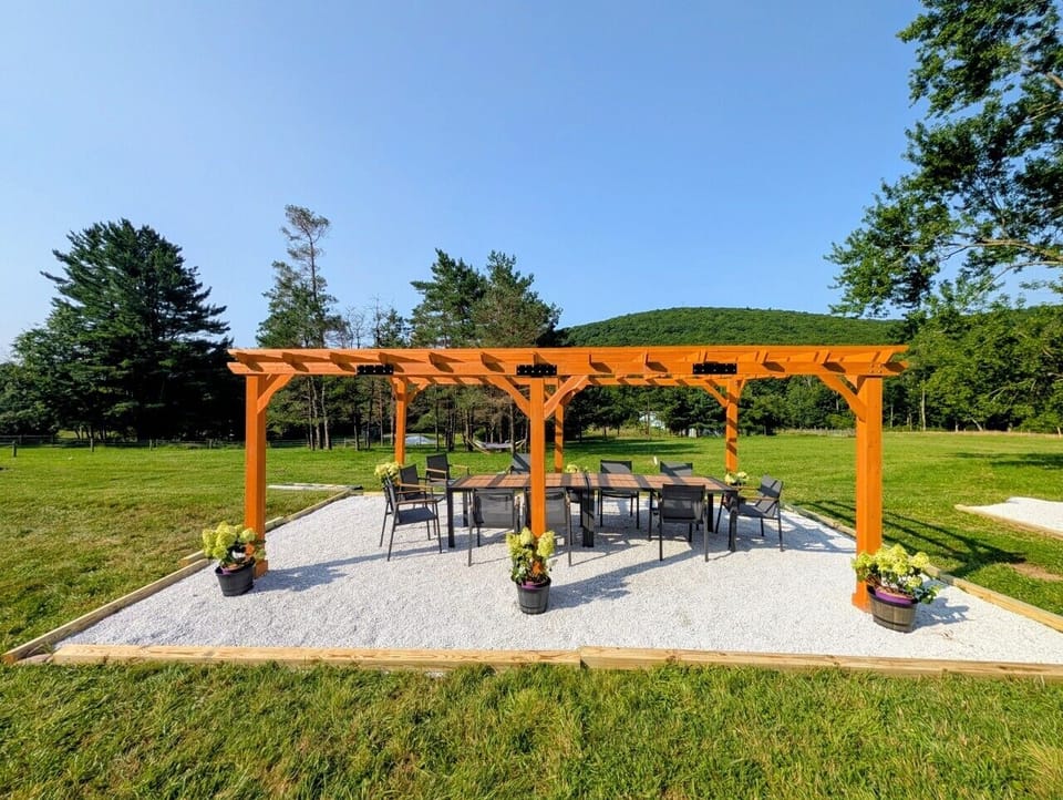 Share memories with your loved ones The pergola is a share amenity. If you want to be certain you can use it please reach out so that we can book it for you.