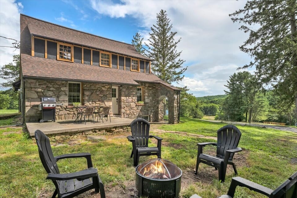 Gather around the fire after mountain adventures