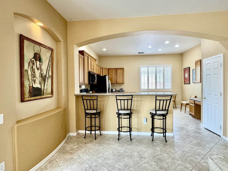 Bar Seating for 3 Plus an Extra Eat in Kitchen Table for 3