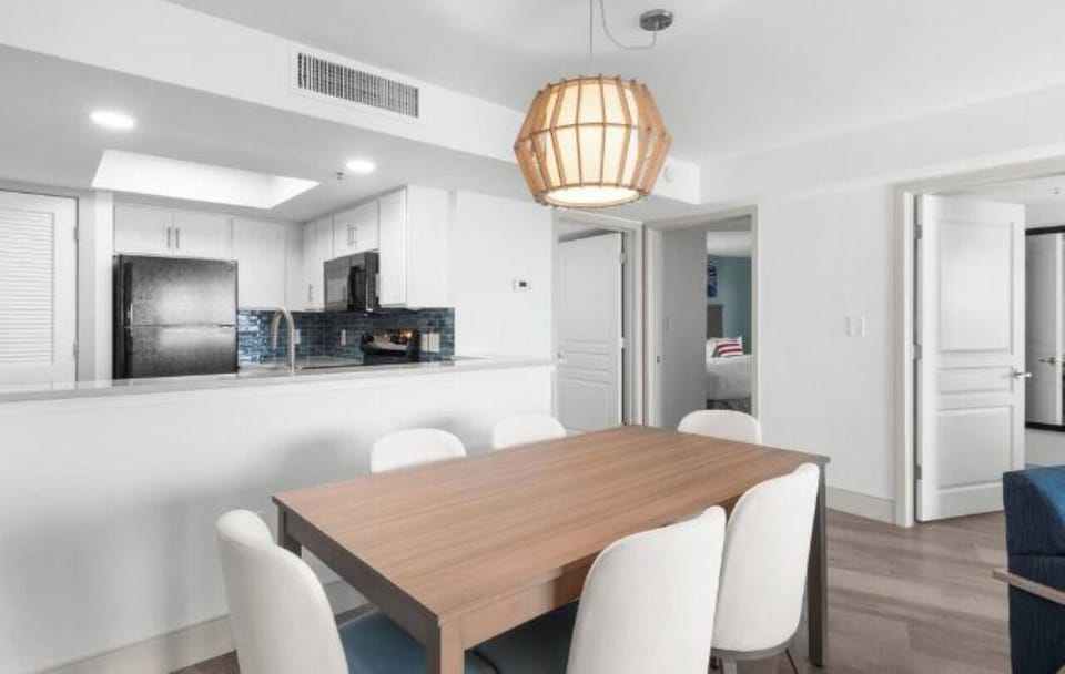 Gather for memorable meals around the spacious dining table.