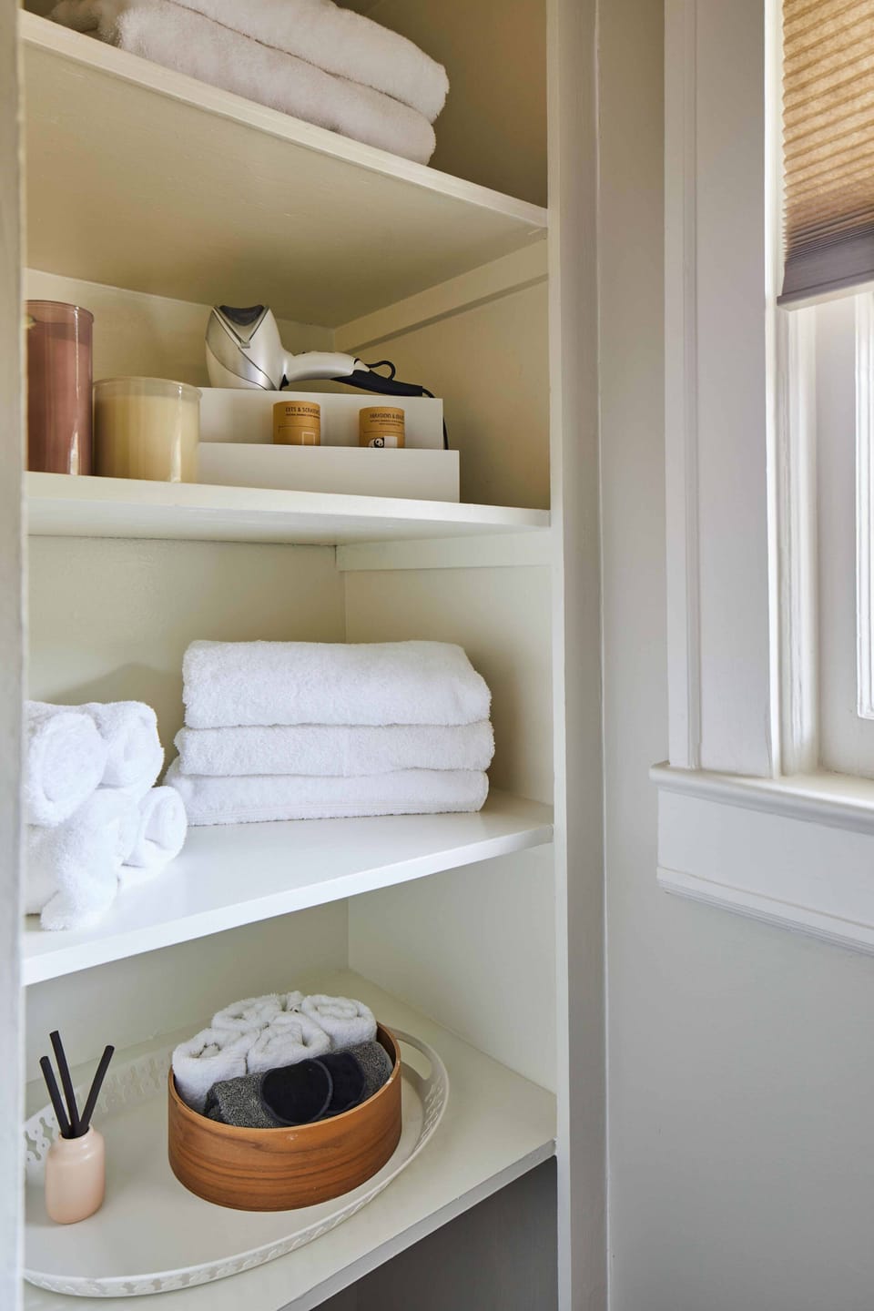 We've stocked the bathroom with organic and paraben-free shampoo, conditioner, and body wash in case you forget your toiletries at home.