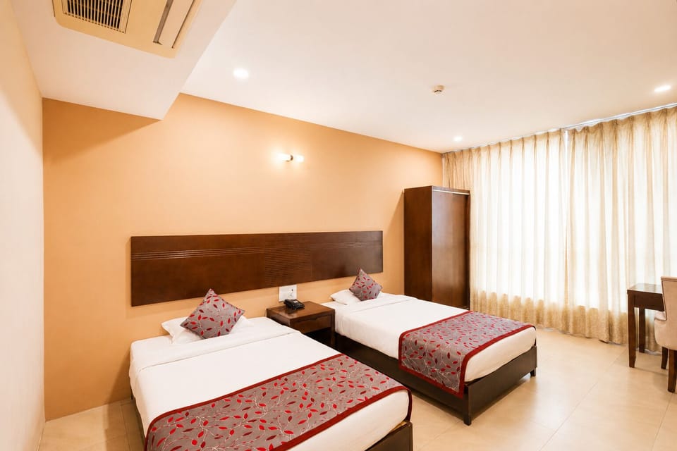 Executive Twin Room | Blackout drapes, iron/ironing board (on request), WiFi (free)
