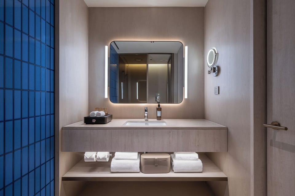 Business Double Room | Bathroom | Free toiletries, hair dryer, bathrobes, slippers