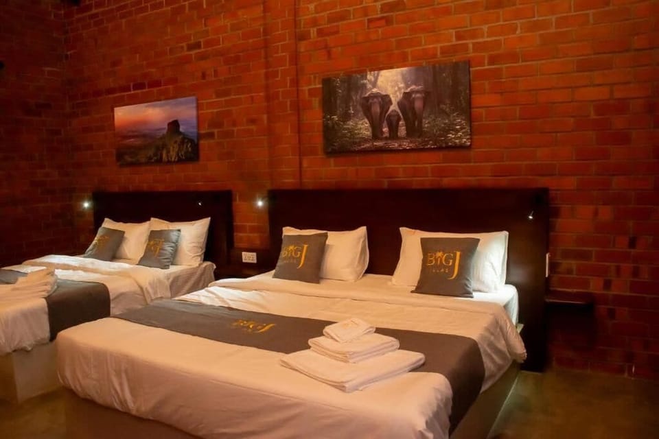 Family Double Room, Garden View | Minibar, WiFi (free), bed sheets