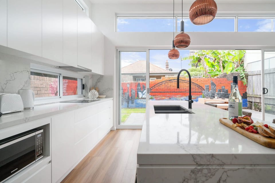 Superior Apartment, Patio, Garden View | Private kitchen