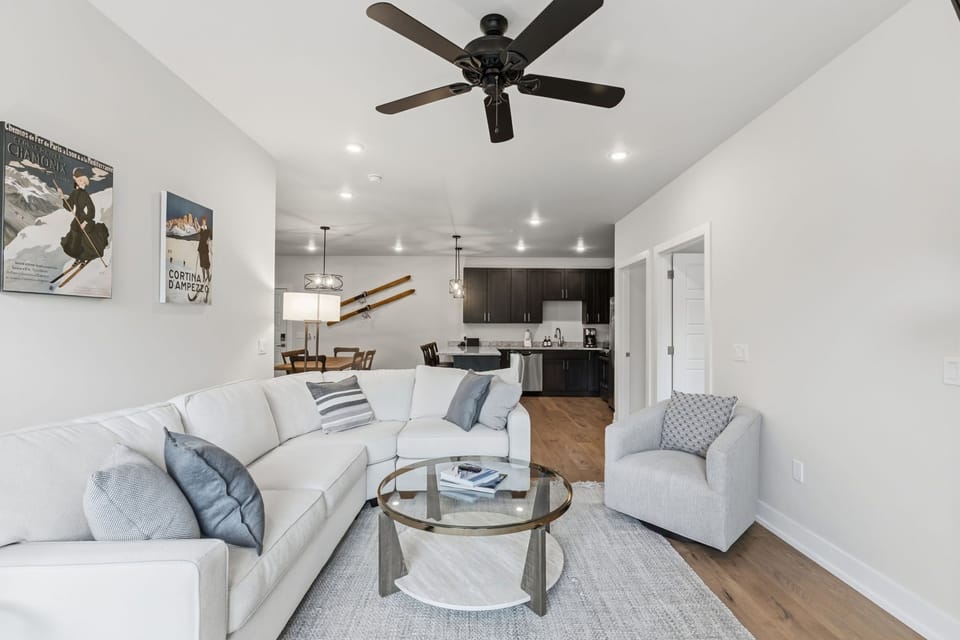 Open-concept living makes it easy for everyone to relax together