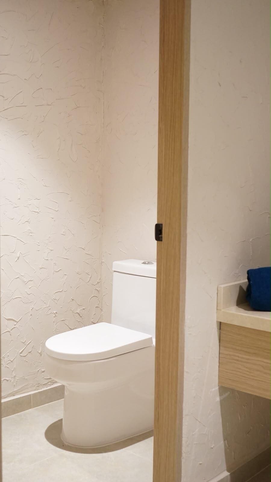 Shower, rainfall showerhead, hair dryer, bidet