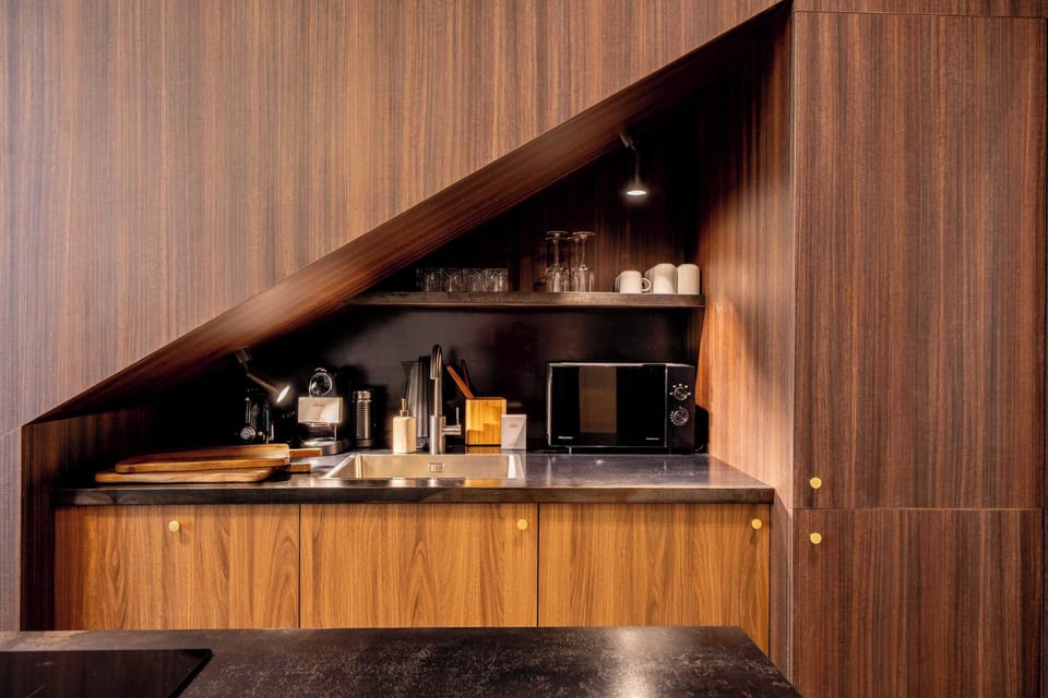 Apartment | Private kitchen | Coffee/tea maker, fridge, microwave, oven