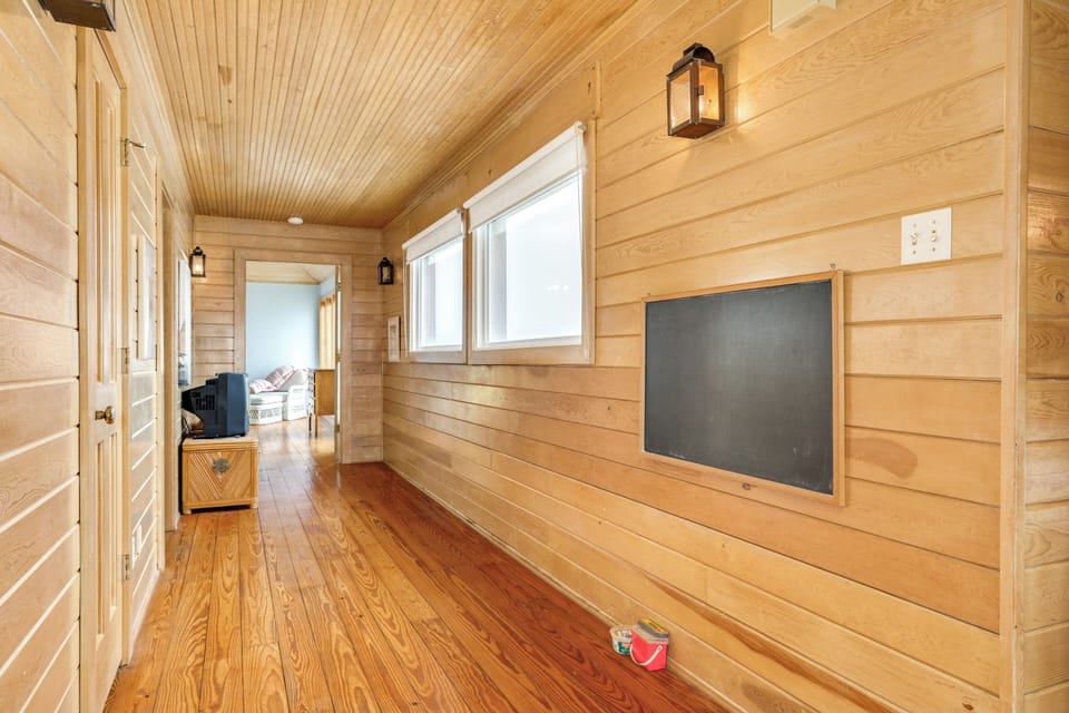 Chalkboard area in the hallway